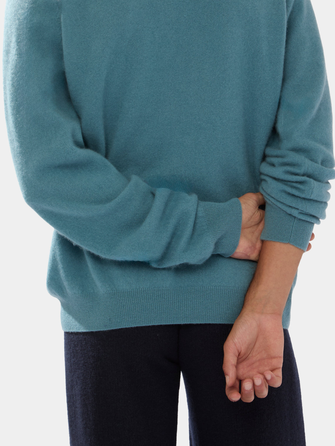 Cashmere R-Neck Boyfriend Sweater