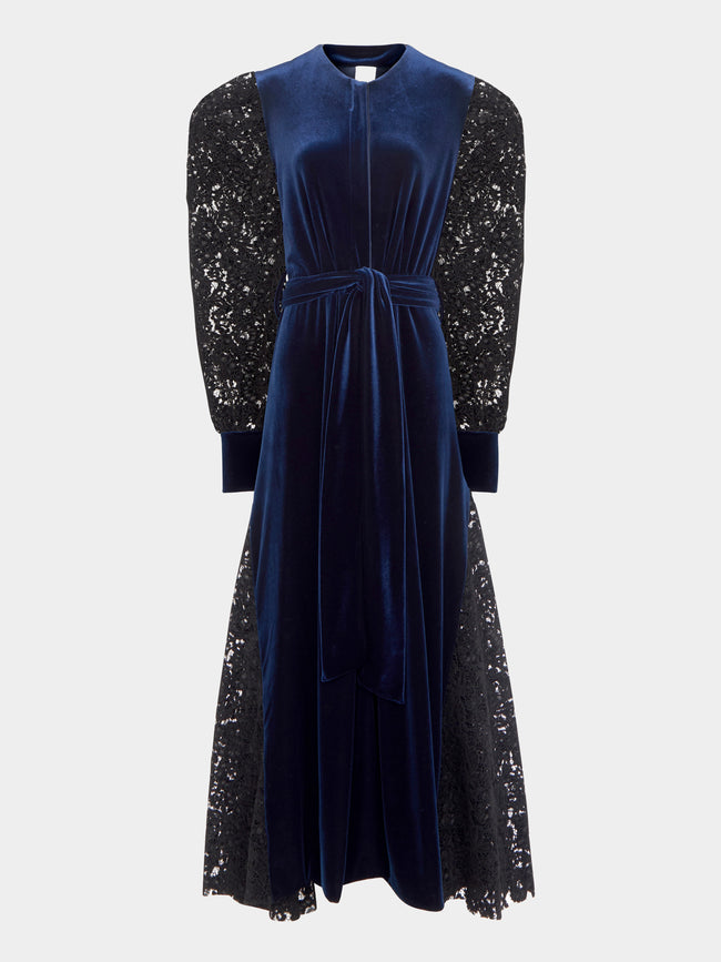 Loretta Caponi - Melissa Velvet Long Dress -  - ABASK - 