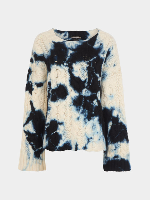 Suzusan - Shibori Chunky Cashmere Sweater  | Size: S -  - ABASK - 