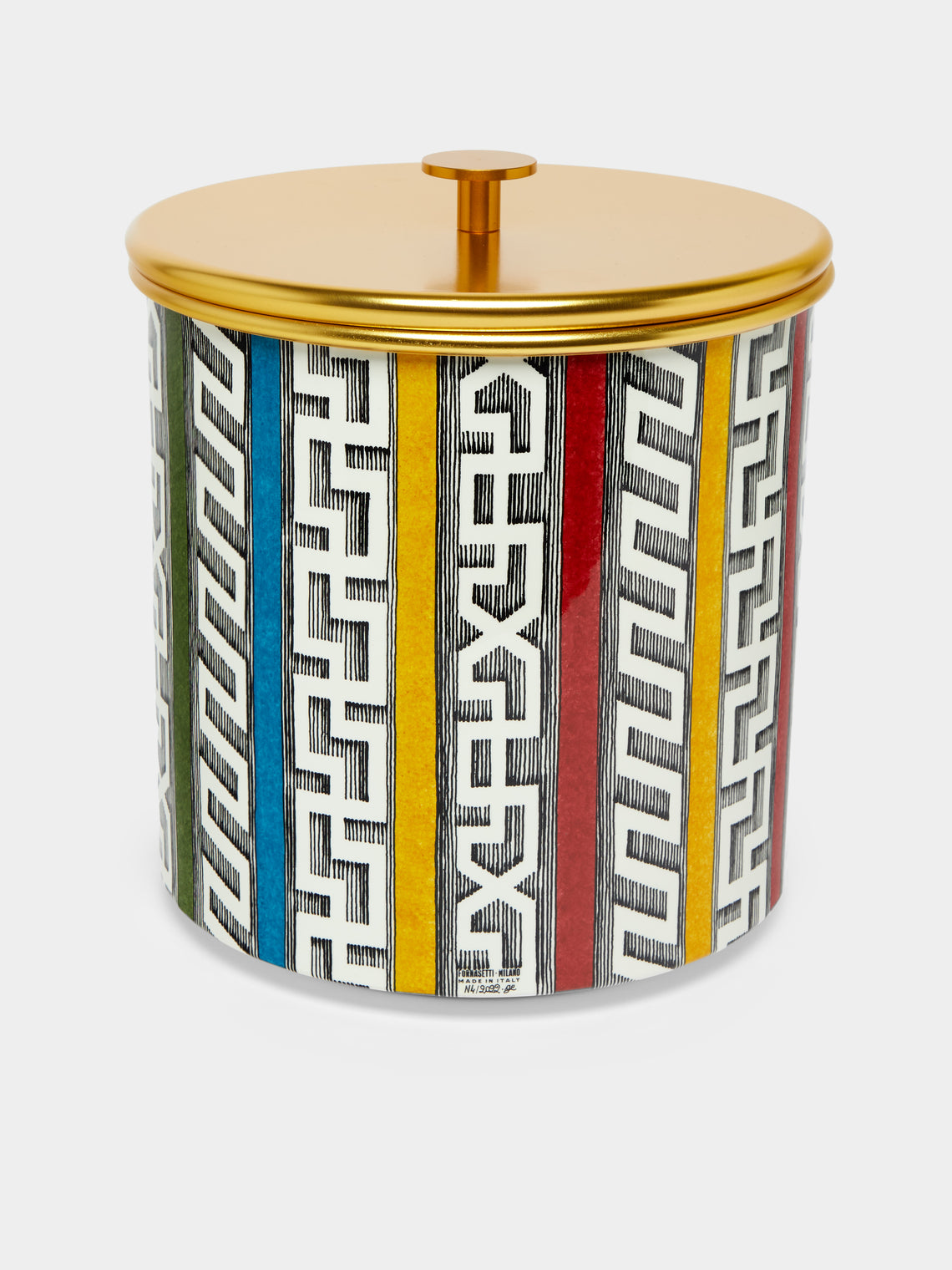 Fornasetti - Bordi Antichi Hand-Painted Metal Ice Bucket -  - ABASK - 