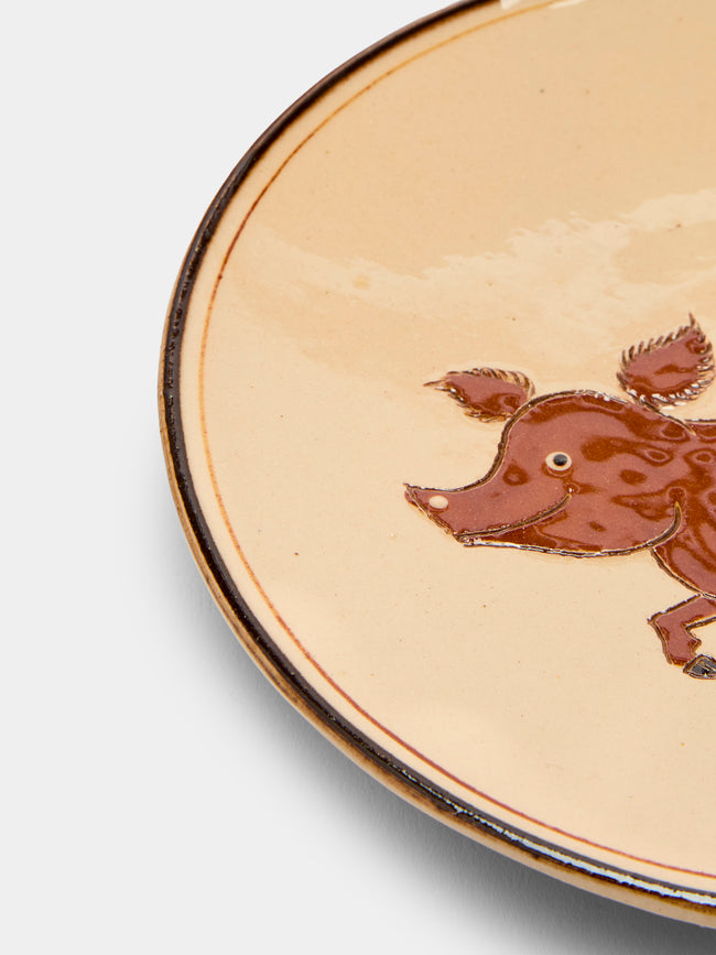 Poterie d’Évires - Animals Hand-Painted Ceramic Small Plates (Set of 6) -  - ABASK