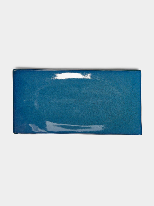 Mervyn Gers Ceramics - Hand-Glazed Ceramic Short Rectangular Sushi Plates (Set of 4) -  - ABASK - 