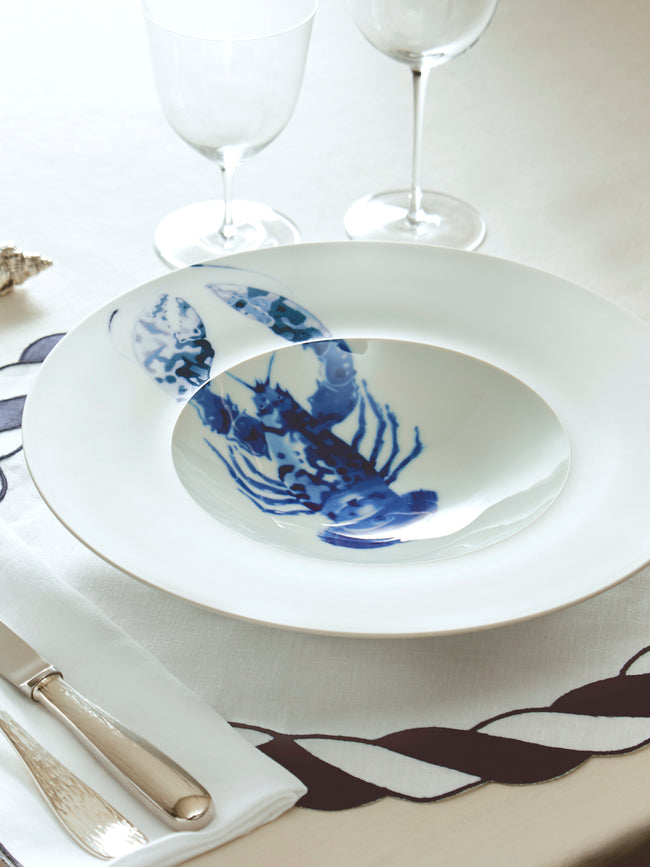 Hering Berlin - Ocean Porcelain Pasta Bowl -  - ABASK