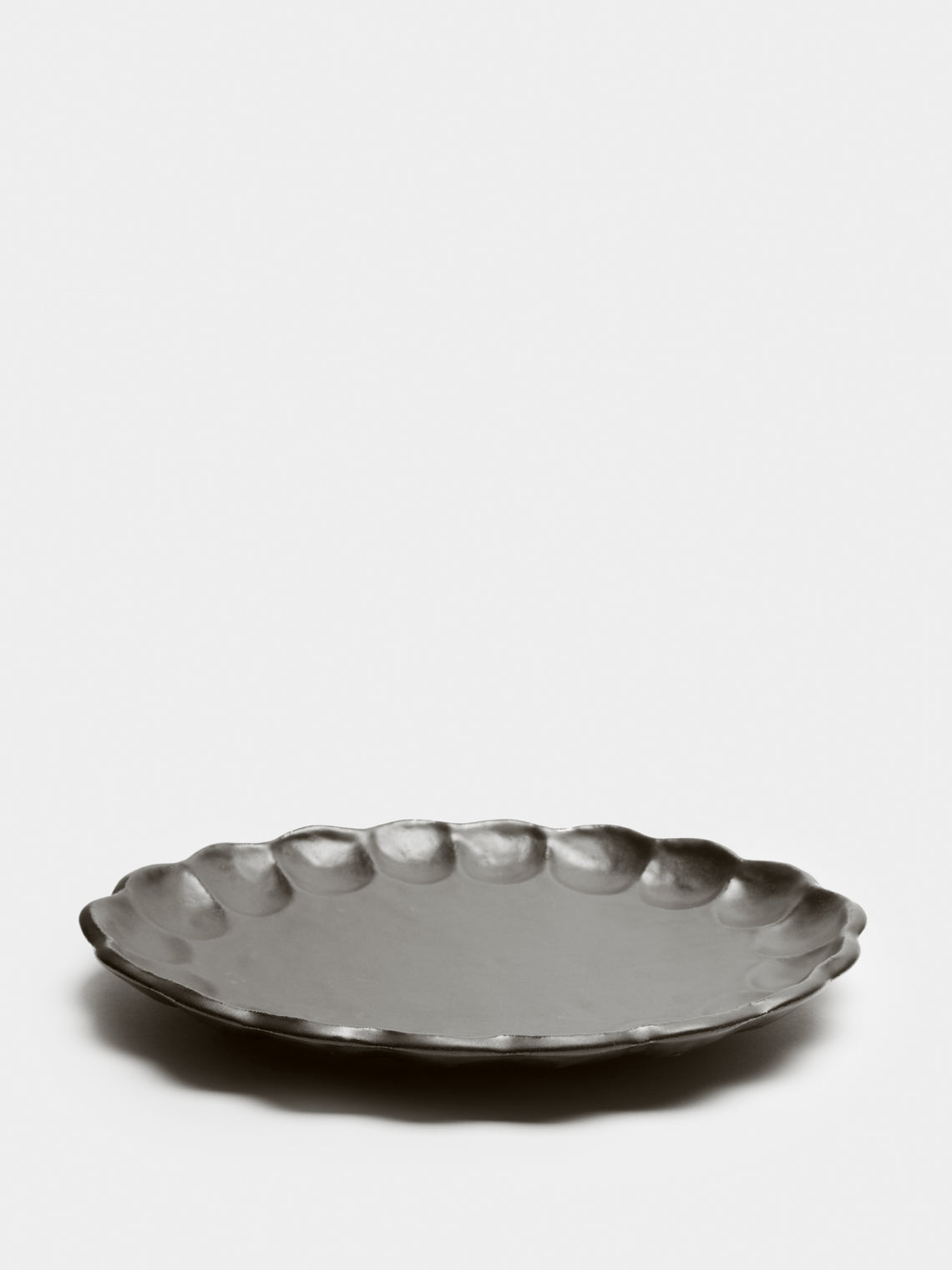 Kaneko Kohyo - Rinka Ceramic Large Serving Platter - Black - ABASK