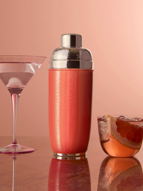 Zanetto - Enamelled Silver-Plated Cocktail Shaker -  - ABASK