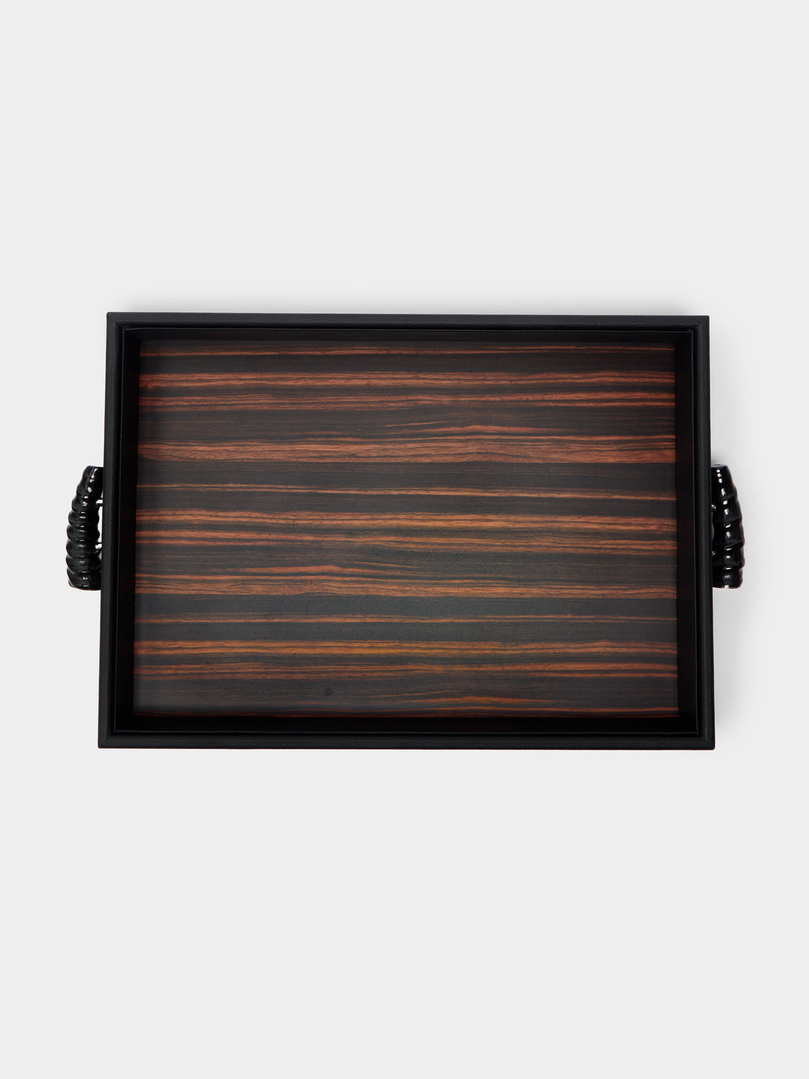 Lorenzi Milano - Leather, Ebony and Springbok Horn Tray -  - ABASK - 