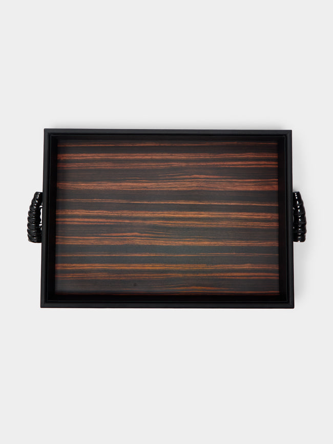 Lorenzi Milano - Leather, Ebony and Springbok Horn Tray -  - ABASK - 