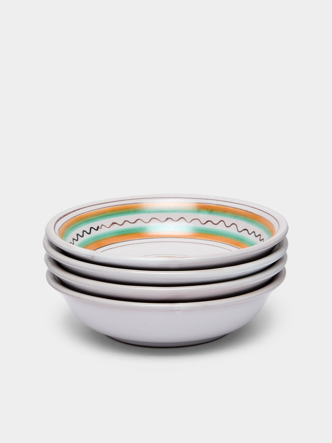 Ceramica Pinto - Vietri Hand-Painted Ceramic Pasta Bowls (Set of 4) -  - ABASK