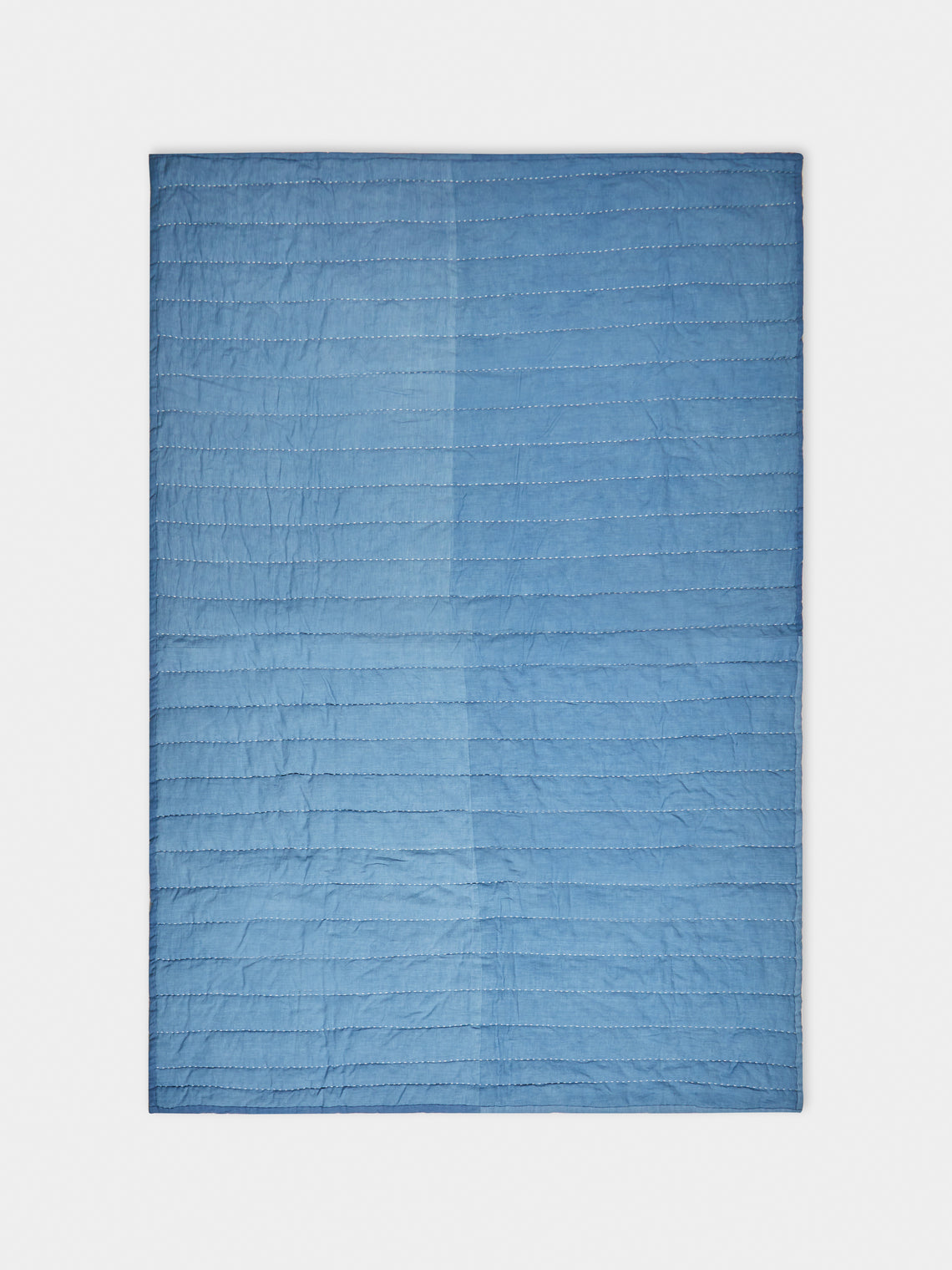 Tuck It In - Hand-Embroidered Linen Quilt -  - ABASK