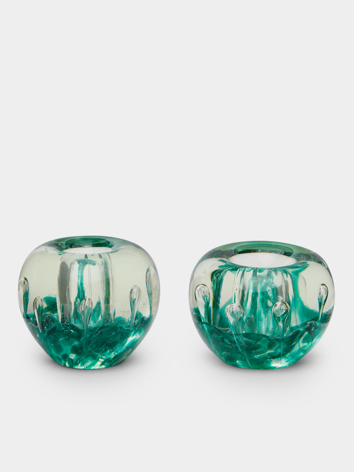 Antique and Vintage - 1970s Murano Glass Candle Holders (Set of 2) -  - ABASK - 