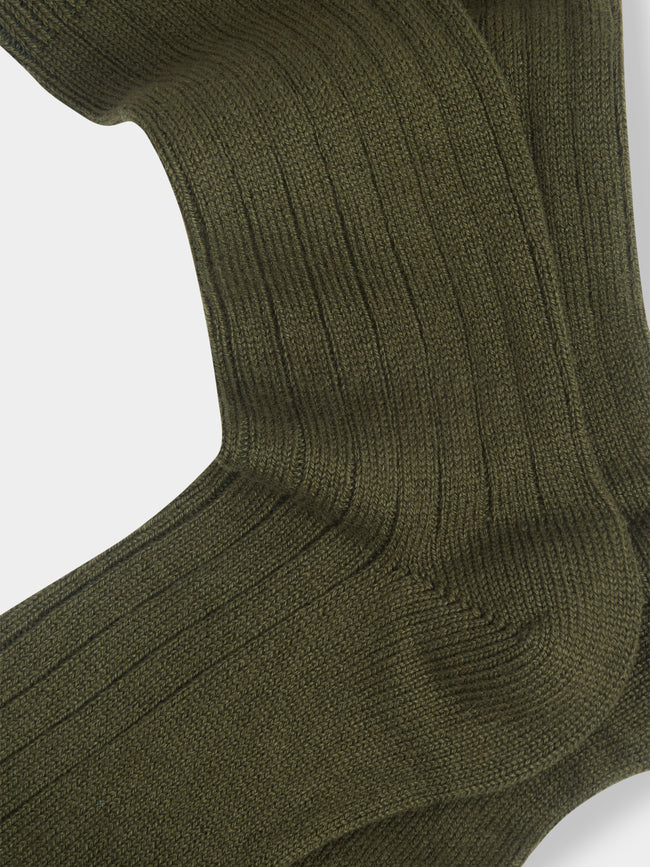 Maria La Rosa - Ribbed Cashmere Socks | One Size -  - ABASK