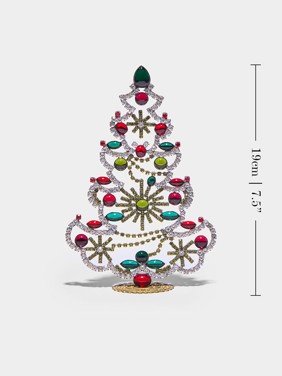 Antique and Vintage - 1930s Czech Jewelled Small Christmas Tree -  - ABASK