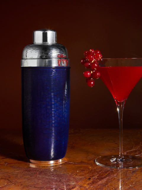 Zanetto - Enamelled Silver-Plated Cocktail Shaker -  - ABASK