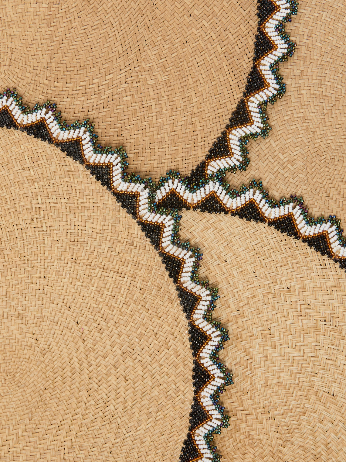 CasaLatina - Alicia Handwoven Iraca Palm Beaded-Edge Placemats (Set of 4) -  - ABASK