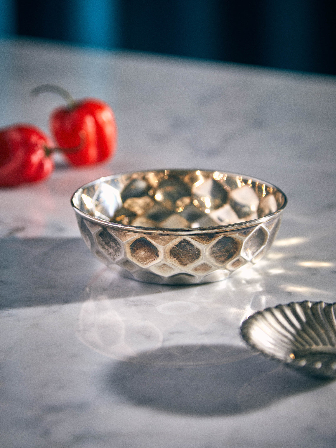 Antique and Vintage - MId-Century Solid Silver Octagonal Bowl -  - ABASK