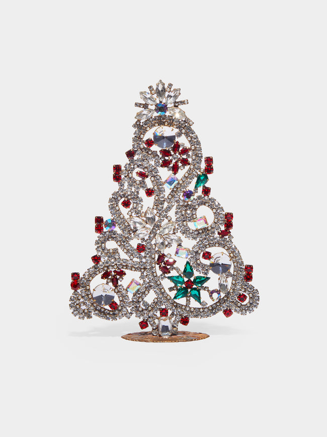 Antique and Vintage - 1930s Czech Jewelled Medium Christmas Tree -  - ABASK - 