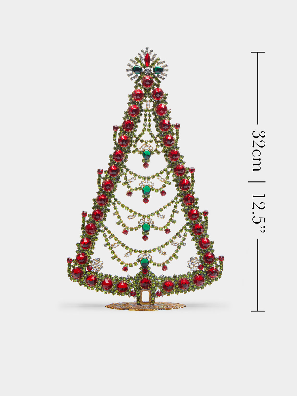 Antique and Vintage - 1930s Czech Jewelled Large Christmas Tree -  - ABASK