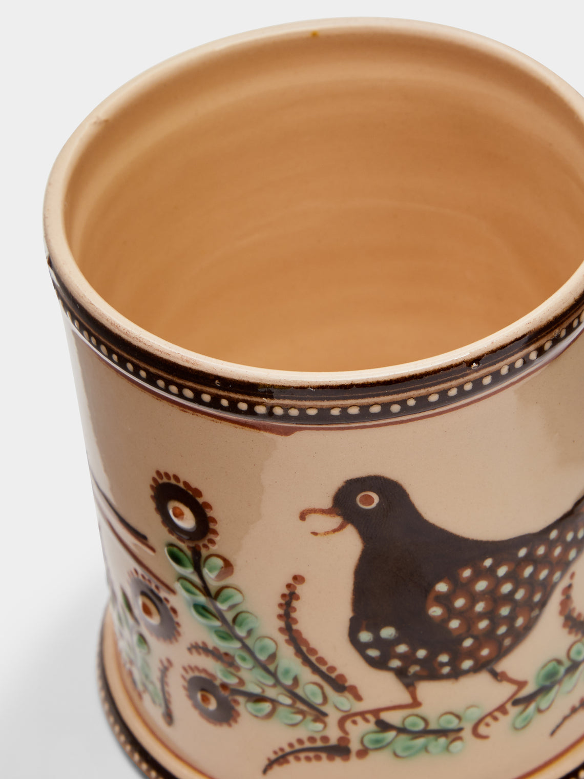 Poterie d’Évires - Birds Hand-Painted Ceramic Small Jar -  - ABASK