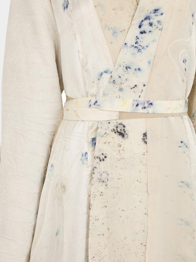 Considered Objects - Irregular Hand-Stitched Silk Robe | Size: S -  - ABASK