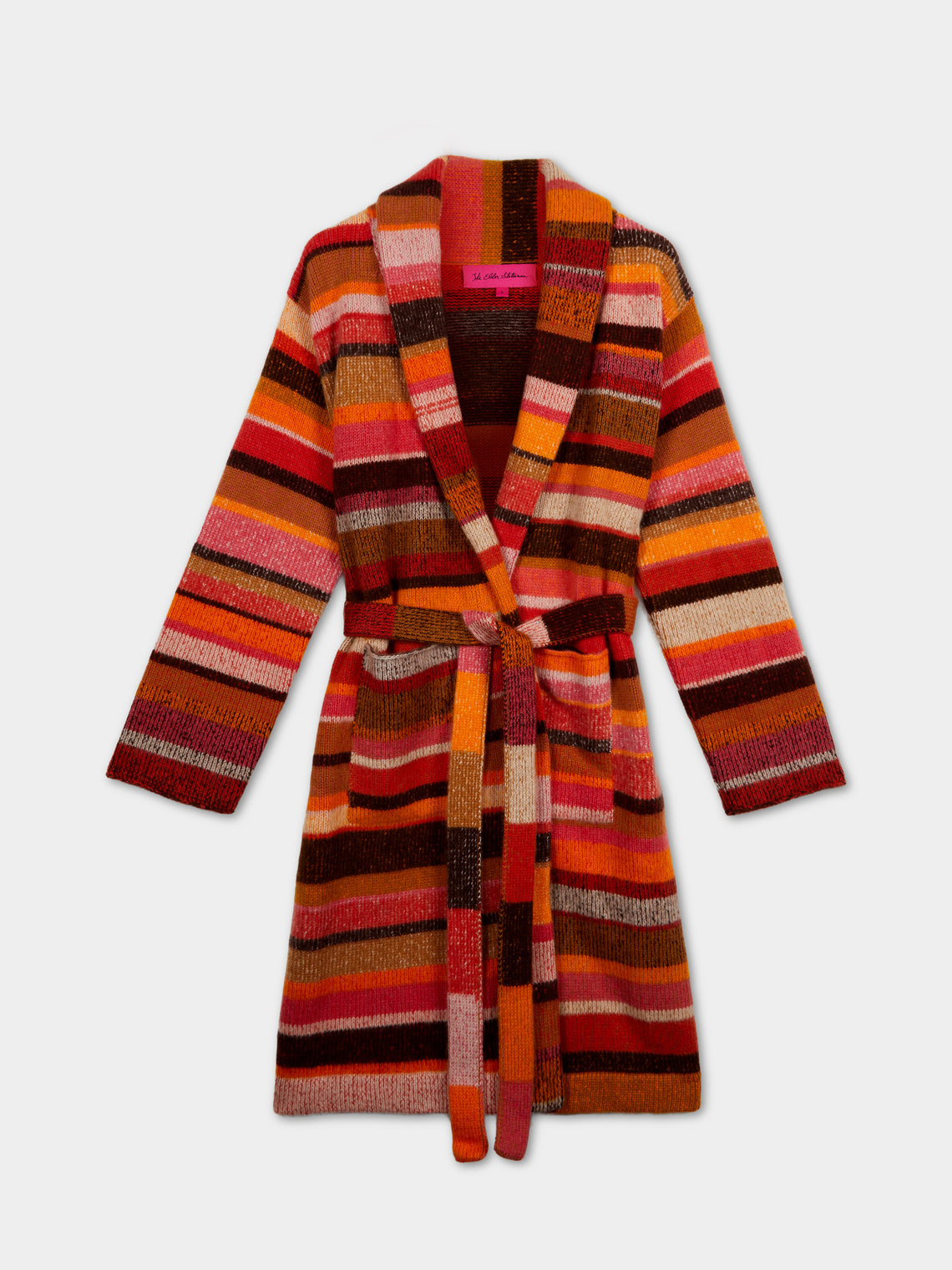 The Elder Statesman - Striped Cashmere Robe (Large) -  - ABASK - 