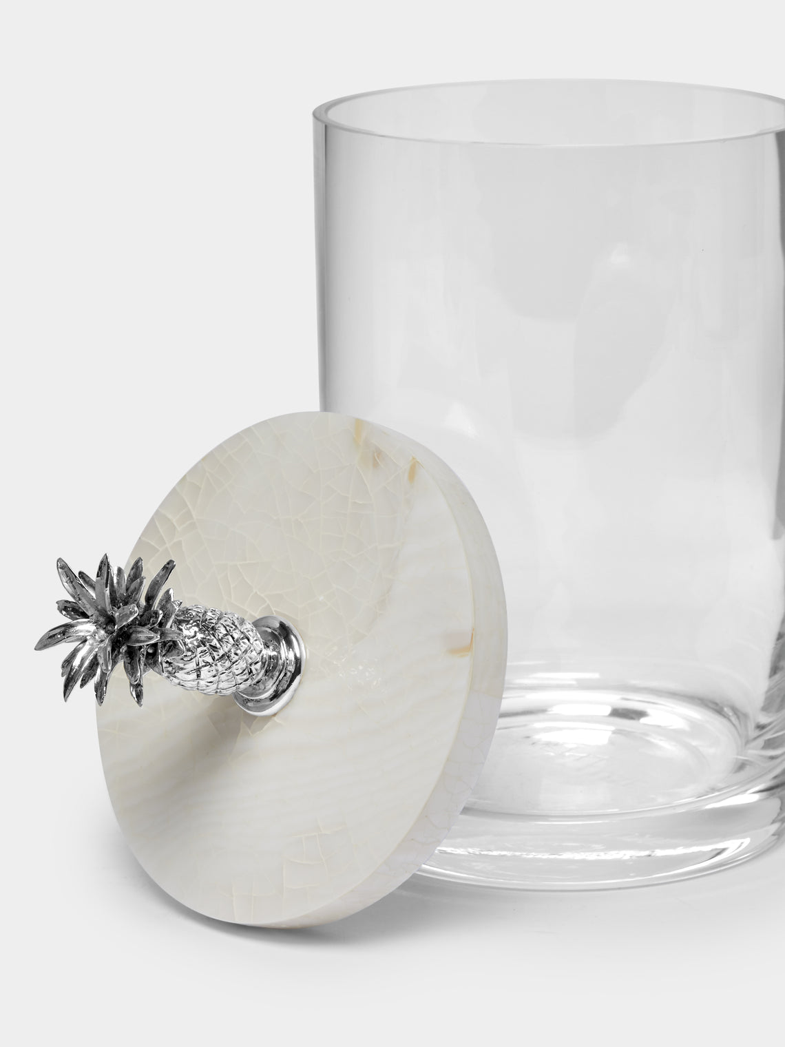 Objet Luxe - Silver-Plated, Shell and Glass Jar -  - ABASK