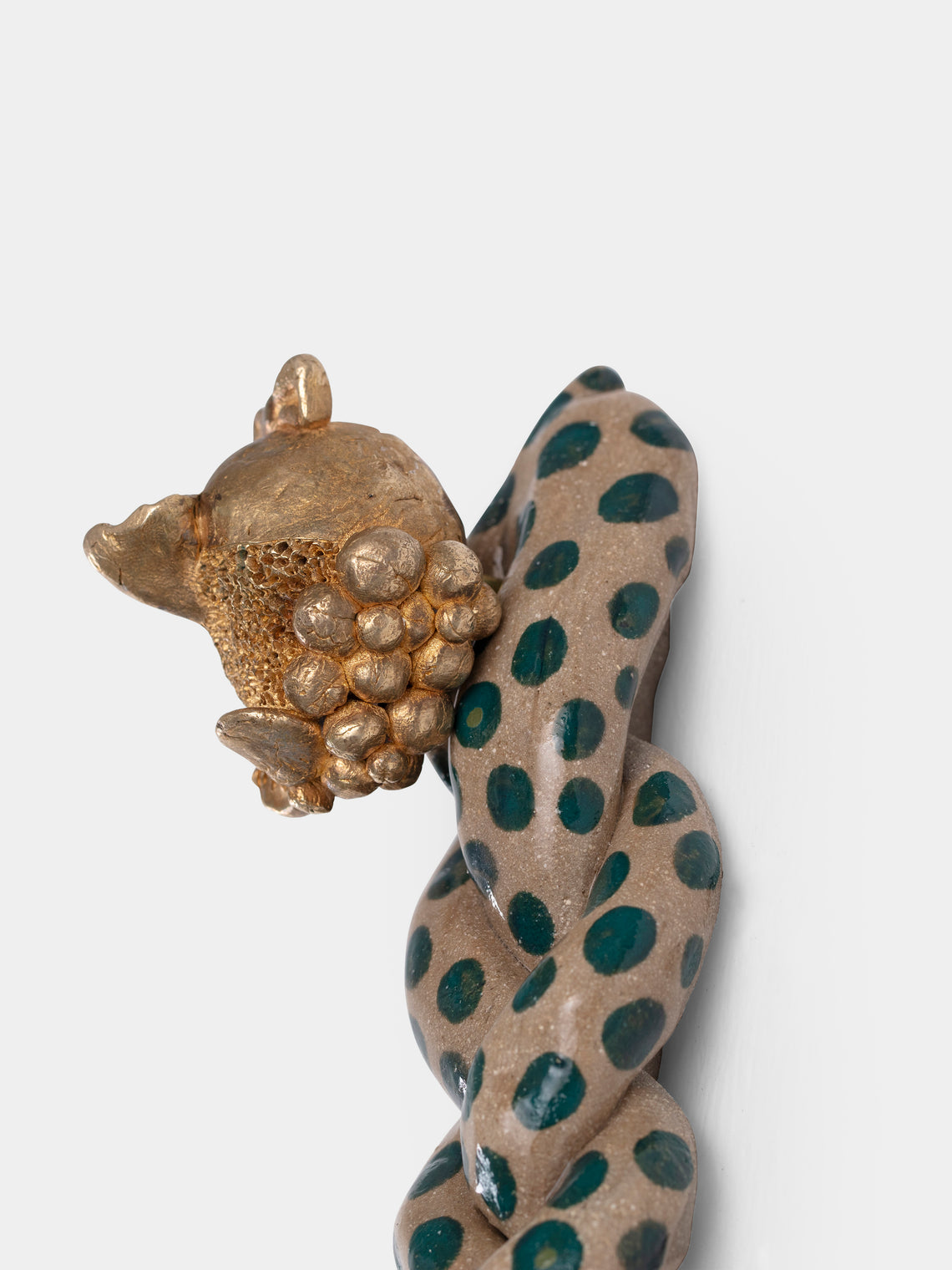 Darcy Miro - Odie Ceramic, Resin and Brass Hand Mirror -  - ABASK