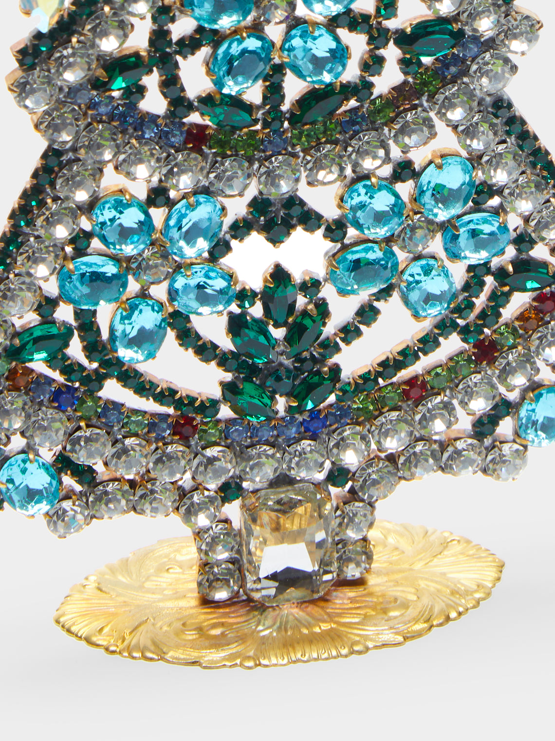 Antique and Vintage - 1930s Czech Jewelled Small Christmas Tree -  - ABASK