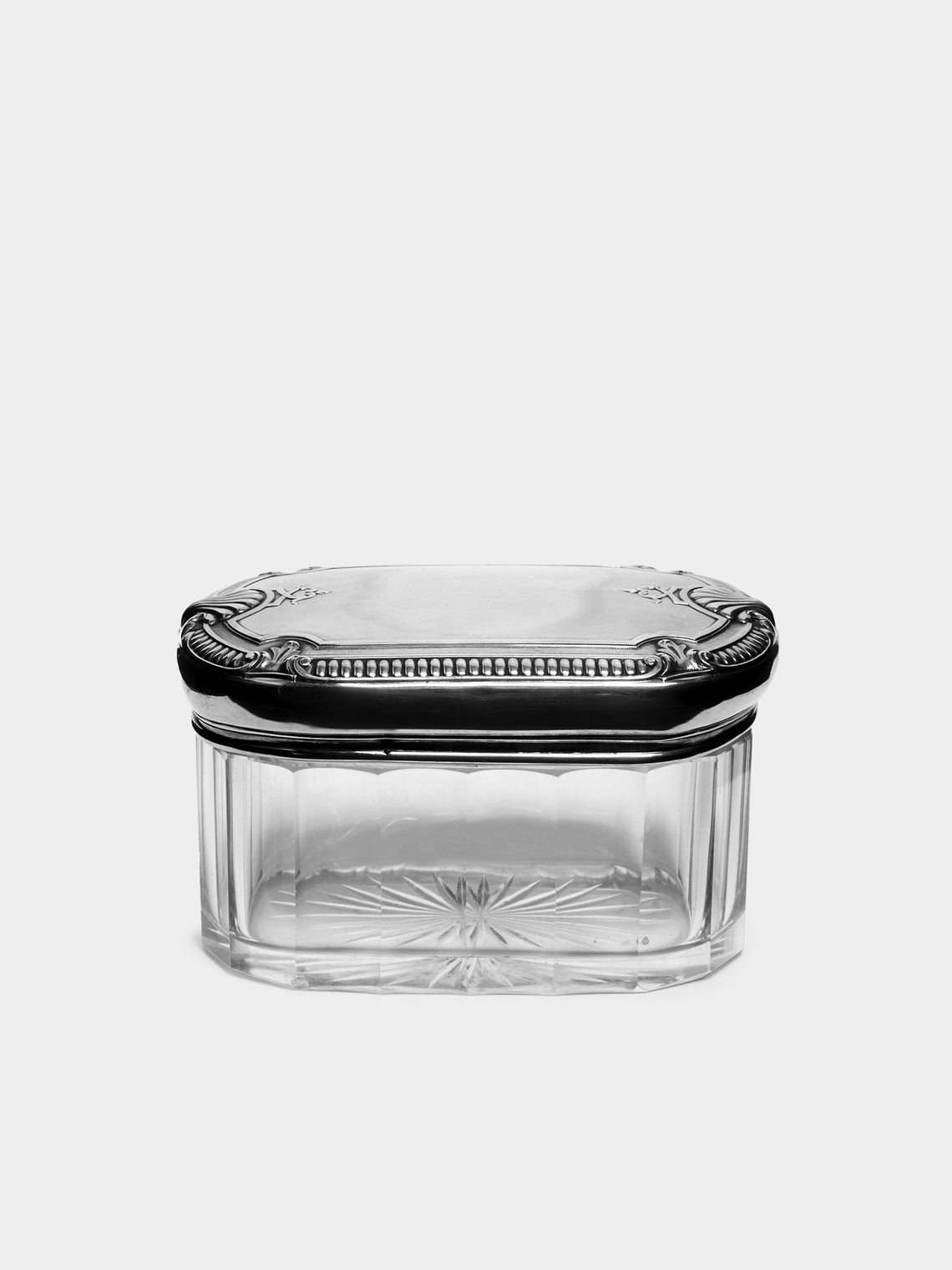 Antique and Vintage - 1890s Sterling Silver and Crystal Vanity Jars (Set of 6) -  - ABASK
