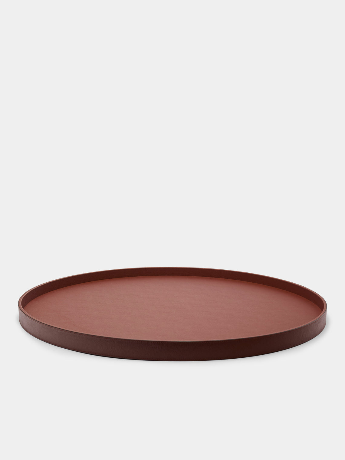 Giobagnara - Polo Utopia Leather Round Tray -  - ABASK