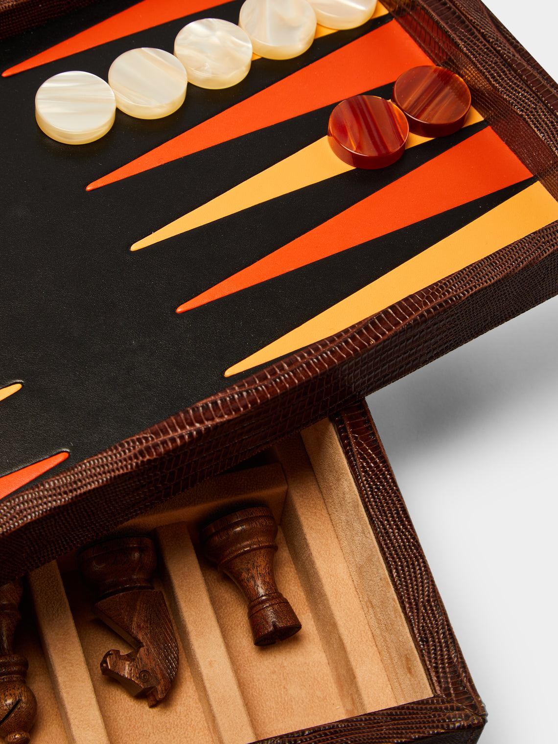 Renzo Romagnoli - Leather Backgammon and Chess Compendium -  - ABASK