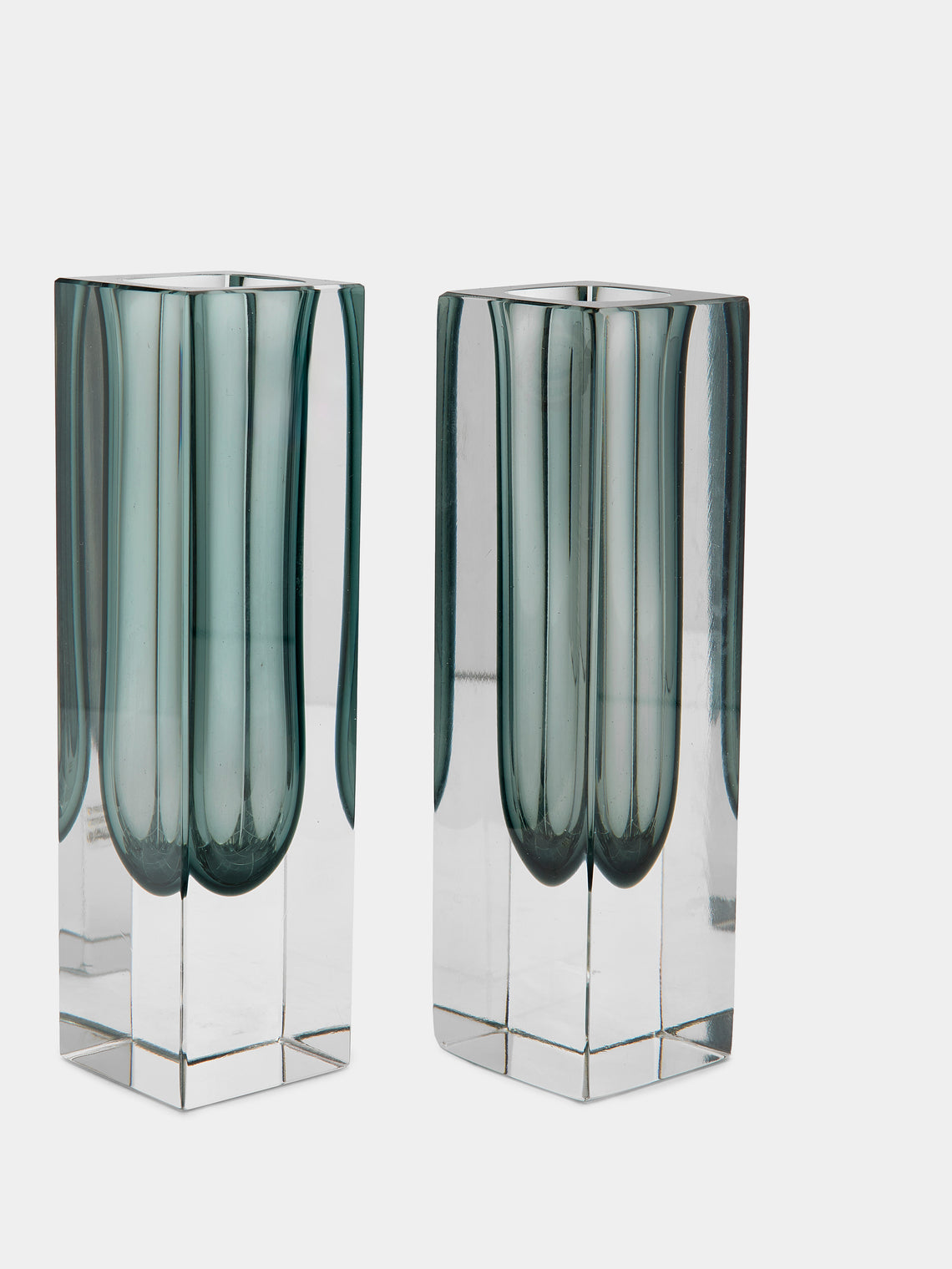 Antique and Vintage - 1970s Sommerso Murano Glass Bud Vases (Set of 2) -  - ABASK