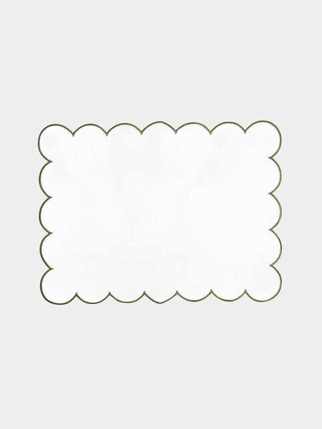 Angela Wickstead - Diletta Scalloped Linen Placemats (Set of 4) -  - ABASK - 