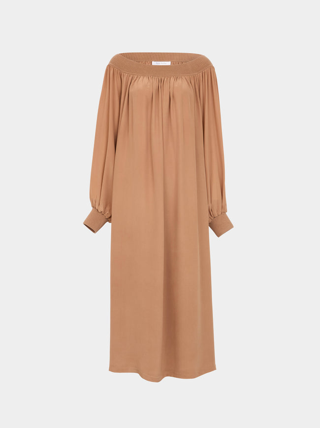 Ryan Roche - Silk and Cashmere Long Dress | Size: S -  - ABASK - 