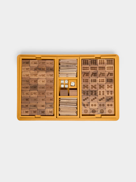 Giobagnara x Poltrona Frau - Leather, Maple and Walnut Mahjong Set -  - ABASK - 