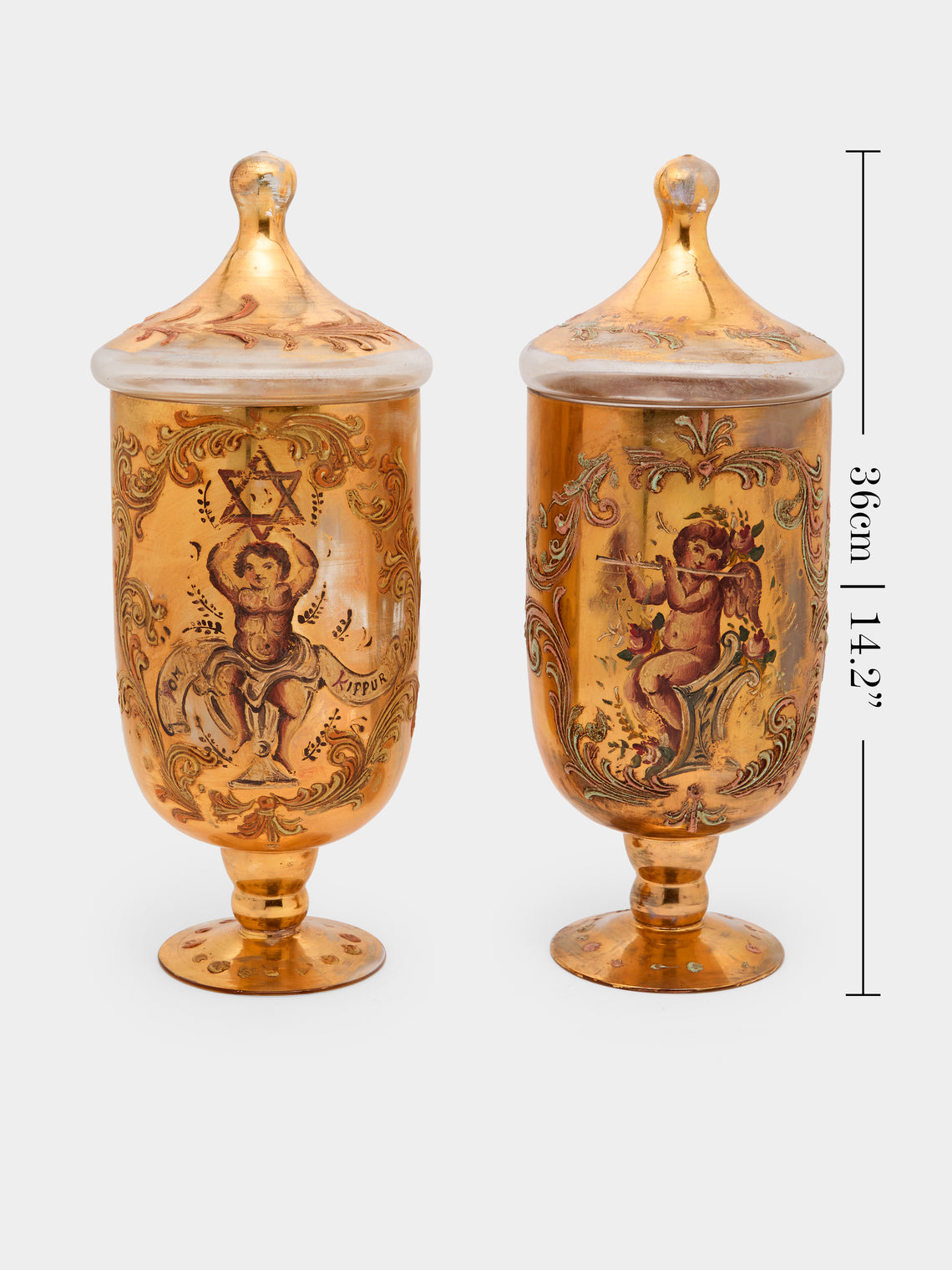 Antique and Vintage - 18th-Century Italian Glass Apothecary Jars (Set of 2) -  - ABASK