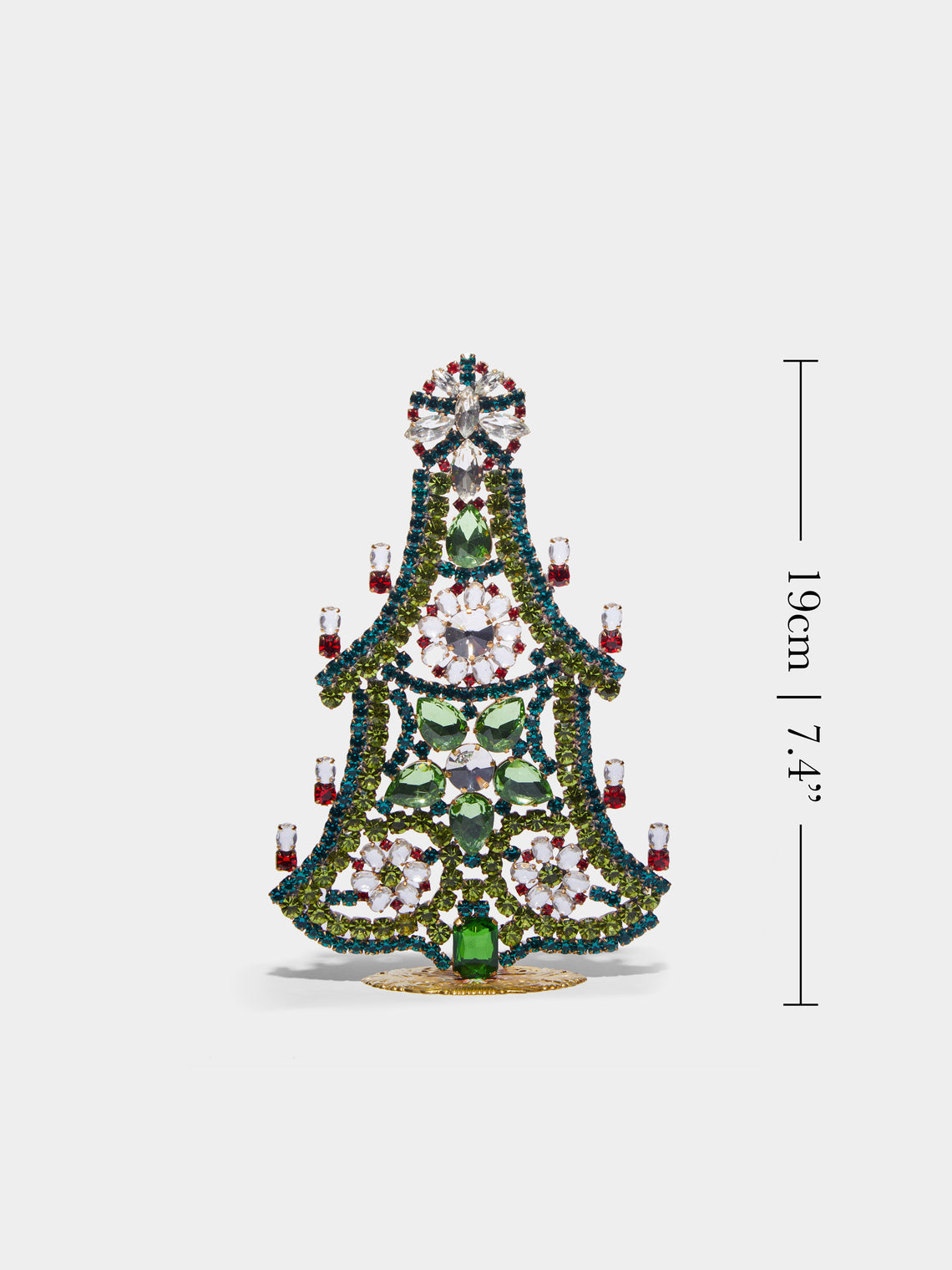 Antique and Vintage - 1930s Czech Jewelled Small Christmas Tree -  - ABASK