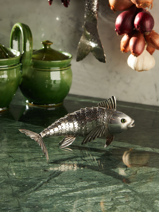 Antique and Vintage - 1900s Solid Silver Fish -  - ABASK