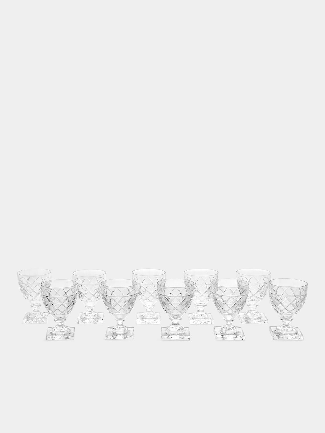 Antique and Vintage - 1930s Val Saint Lambert Crystal Liqueur Glasses (Set of 10) -  - ABASK - 