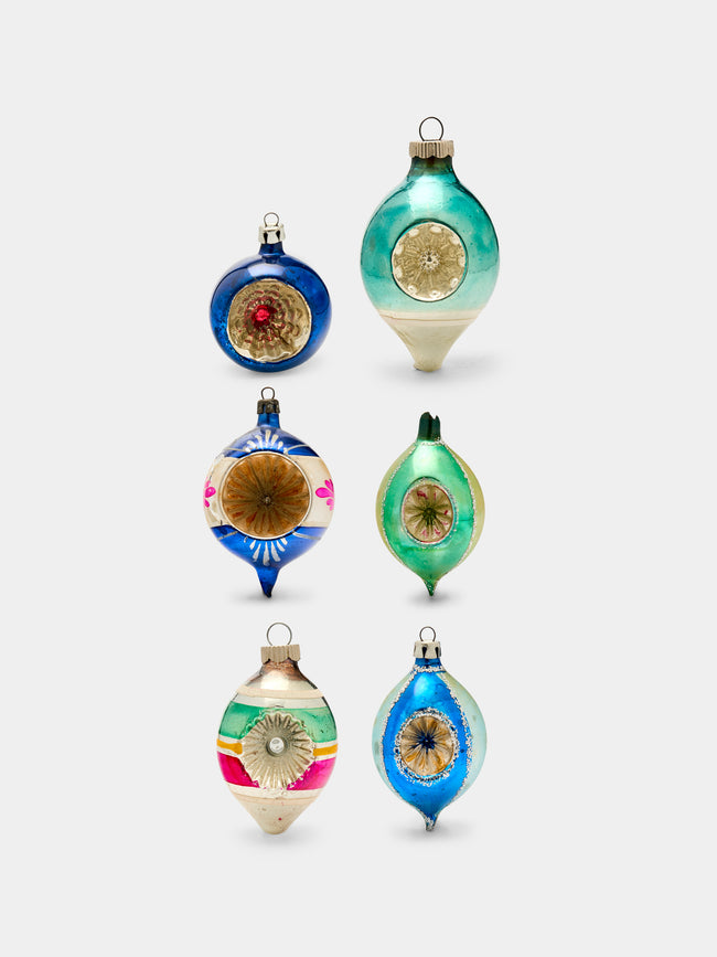 Antique and Vintage - Early 20th-Century Glass Baubles (Set of 6) -  - ABASK - 