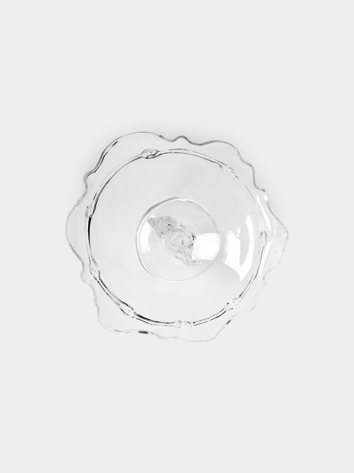 Alexander Kirkeby - Hand-Blown Crystal Footed Fruit Bowl - ABASK