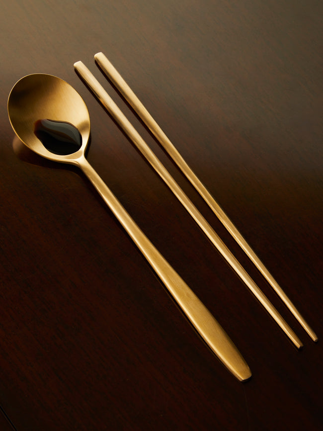 Jong Duk Lee - Bangjia Brass Spoon and Chopsticks -  - ABASK