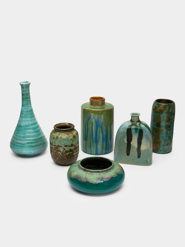 Antique and Vintage - Mid-Century Artist Pottery Ceramic Bud Vases (Set of 6) -  - ABASK - 