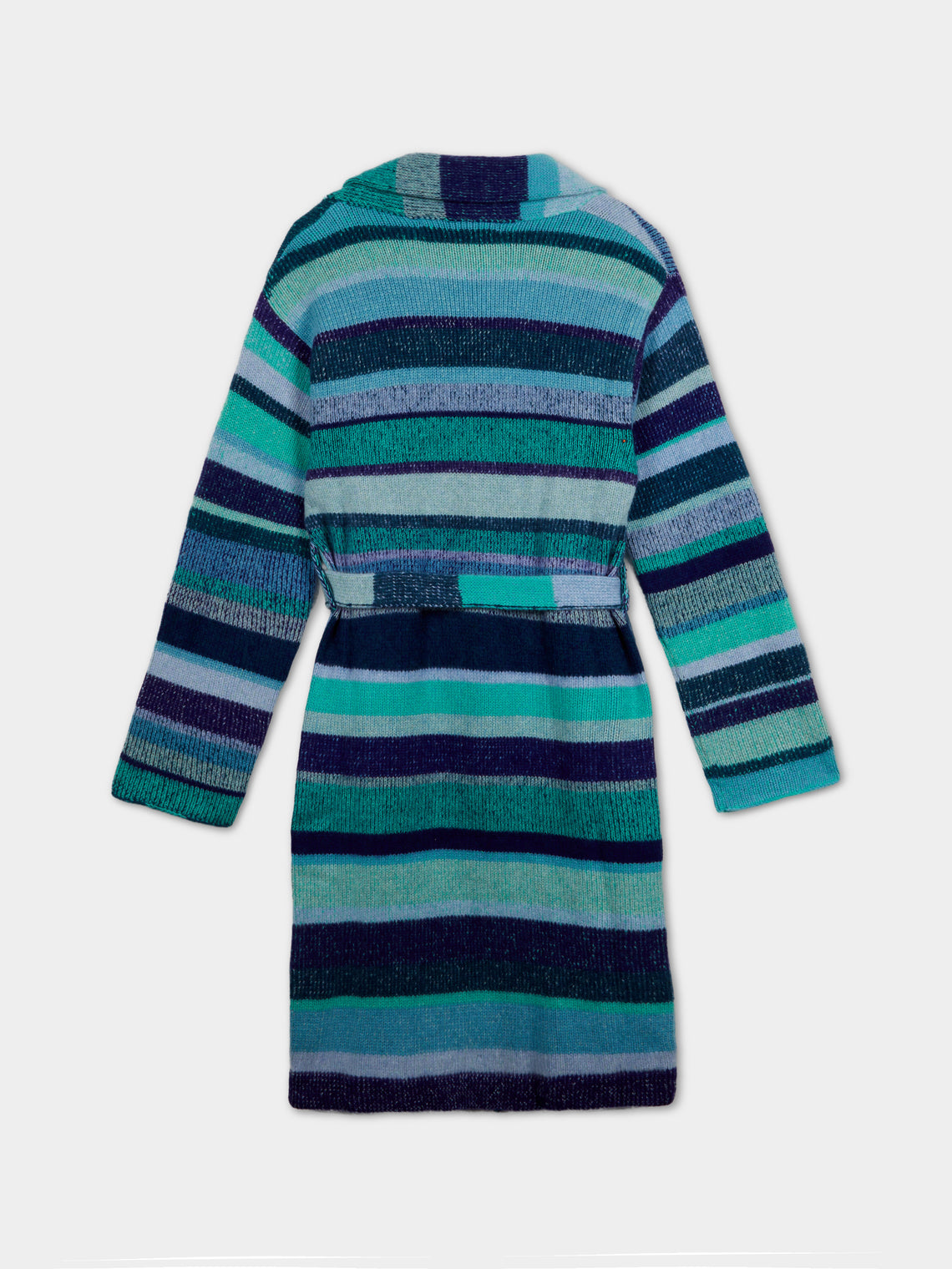 The Elder Statesman - Stripe Super Soft Cashmere Robe (Small) -  - ABASK