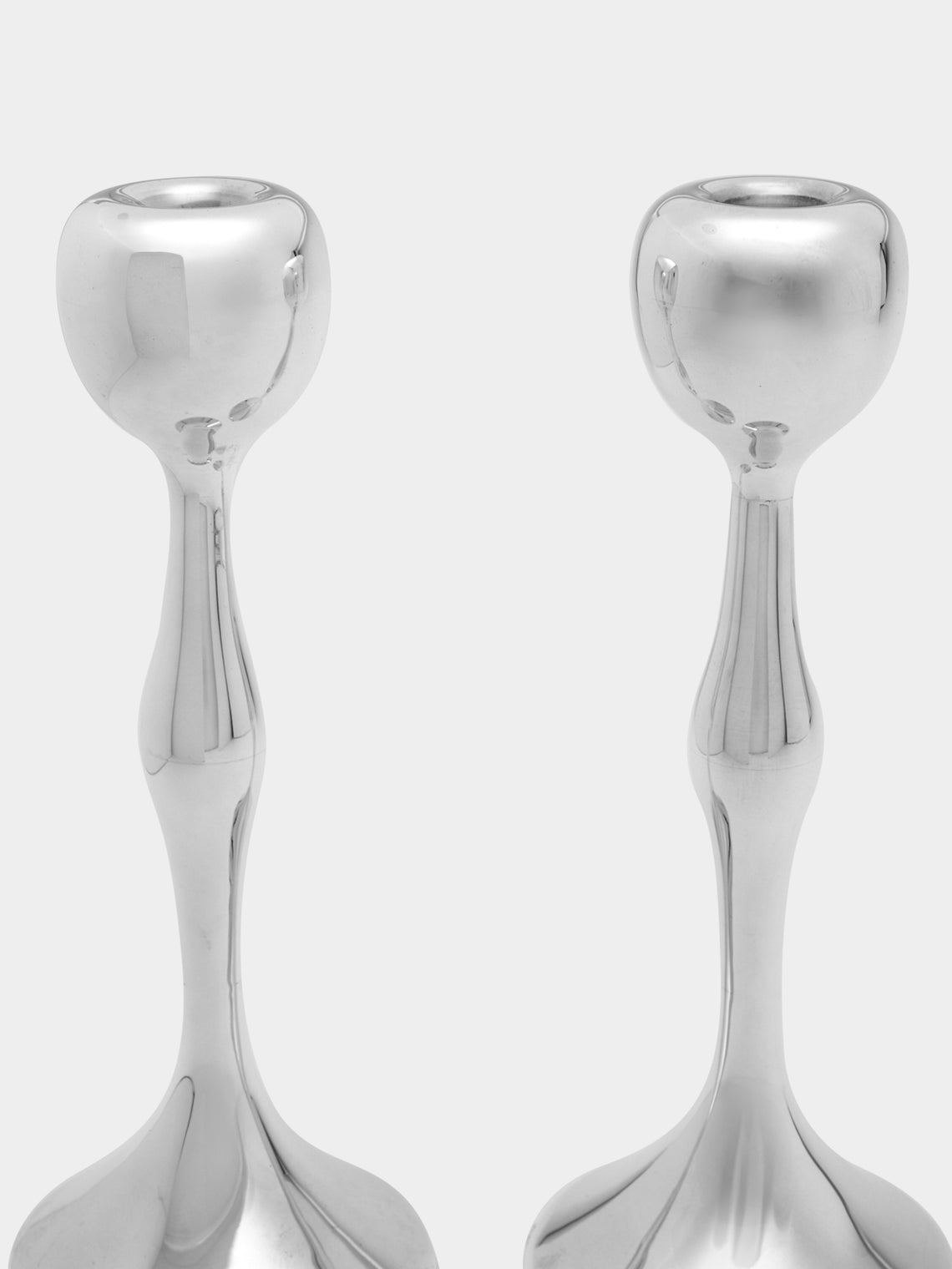 Antique and Vintage - 20th-Century Sterling Silver Ferre Wobbly Candlesticks (Set of 2) -  - ABASK