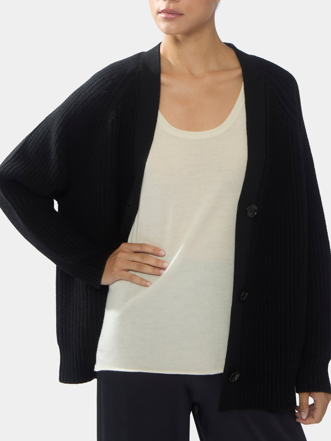 Cashmere Oversized Cardigan | Size: S