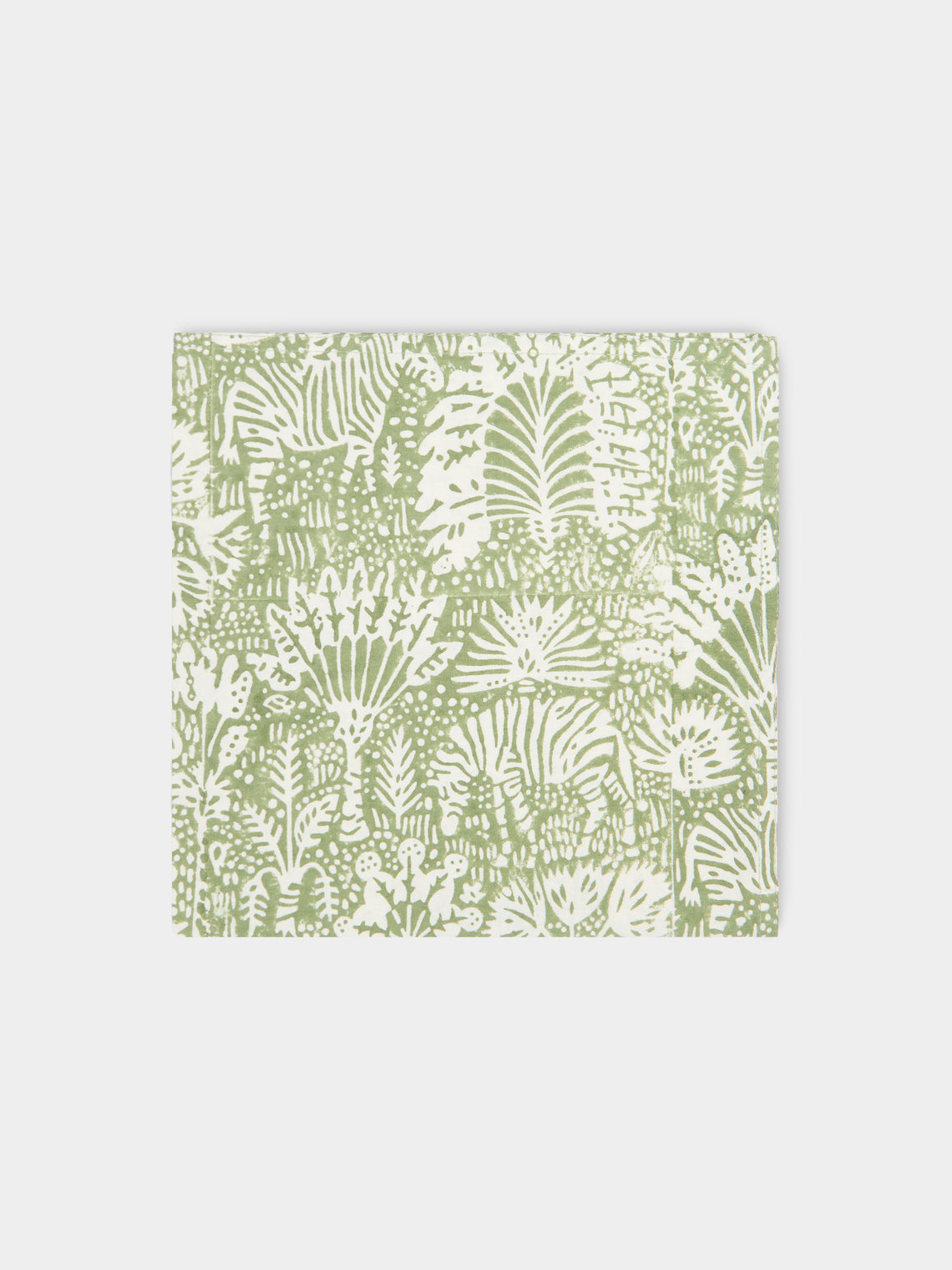 The Table Love - The Savanna Block-Printed Linen Napkins (Set of 4) -  - ABASK - 