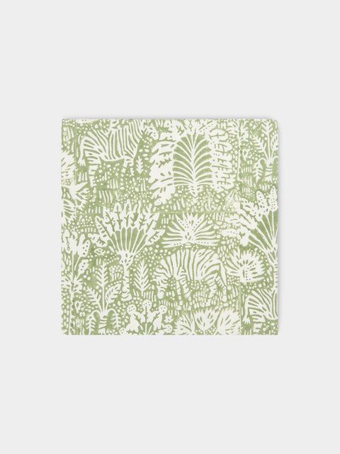 The Table Love - The Savanna Block-Printed Linen Napkins (Set of 4) -  - ABASK - 