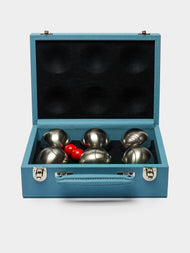 Geoffrey Parker - Leather Outdoor Boules Set -  - ABASK - 