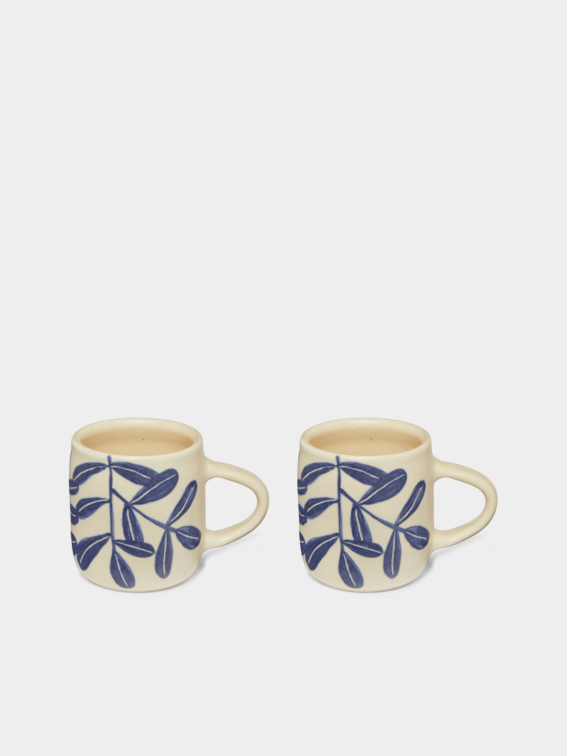 Azul Patagonia - Flying Bird Hand-Painted Ceramic Mugs (Set of 2) -  - ABASK