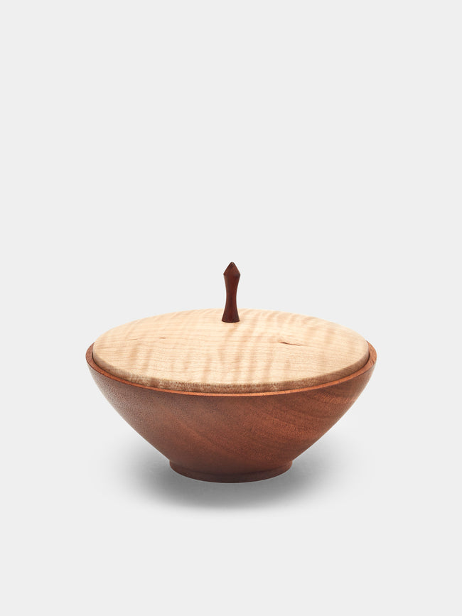 Matthew Kenney - Wood Round Lidded Box - Brown - ABASK - 